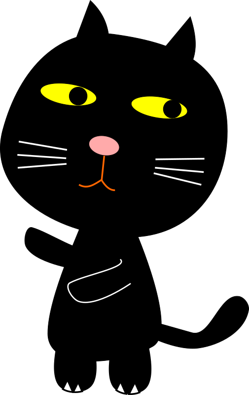 cat black clipart - photo #11