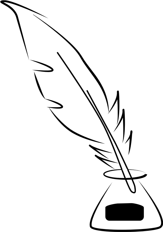 Ink Line Drawing Artists : Clipart quill and ink line art