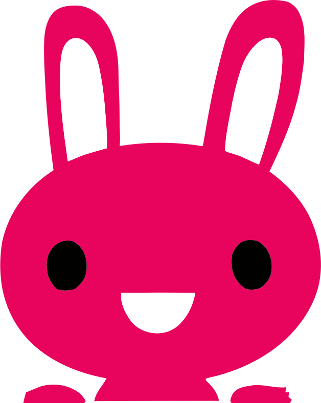 cute pink bunny