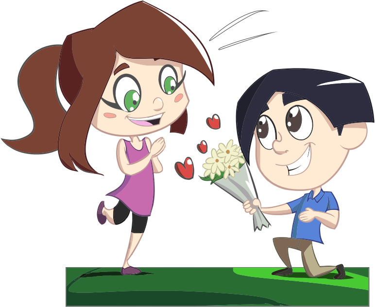 cartoon image romance