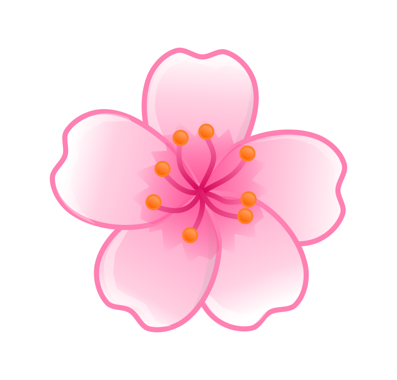 Clipart - Sakura flower