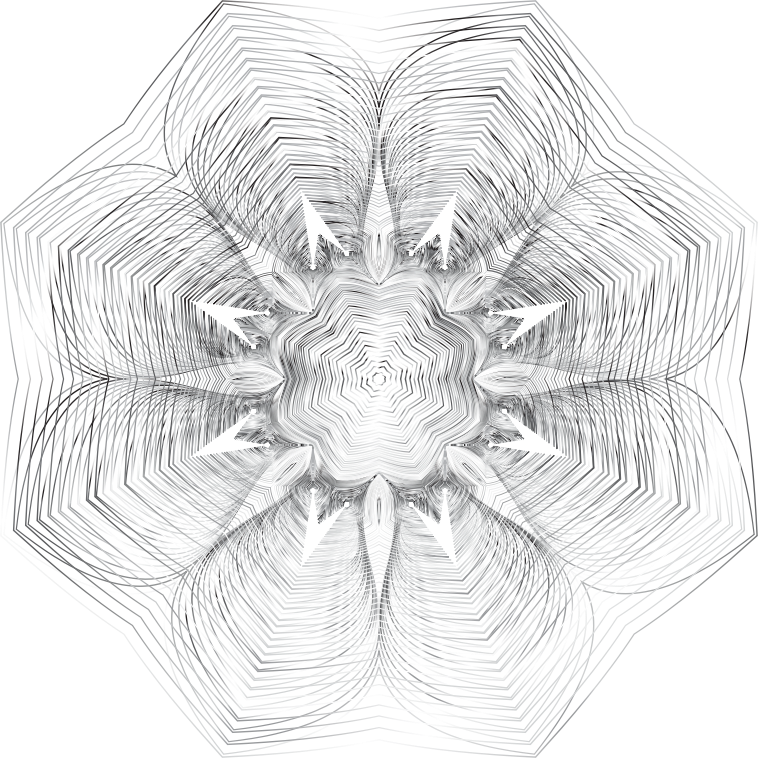 Line Art Transparent Background : Clipart prismatic floral line art no background