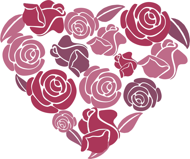 clipart hearts and roses - photo #47