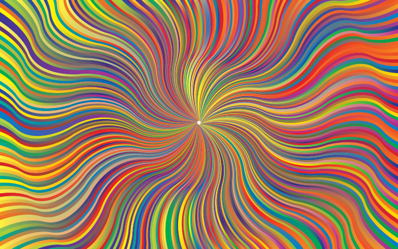 Clipart - Prismatic Waves Starburst 5