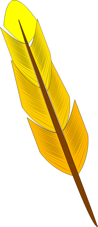 Download Clipart - Yellow feather