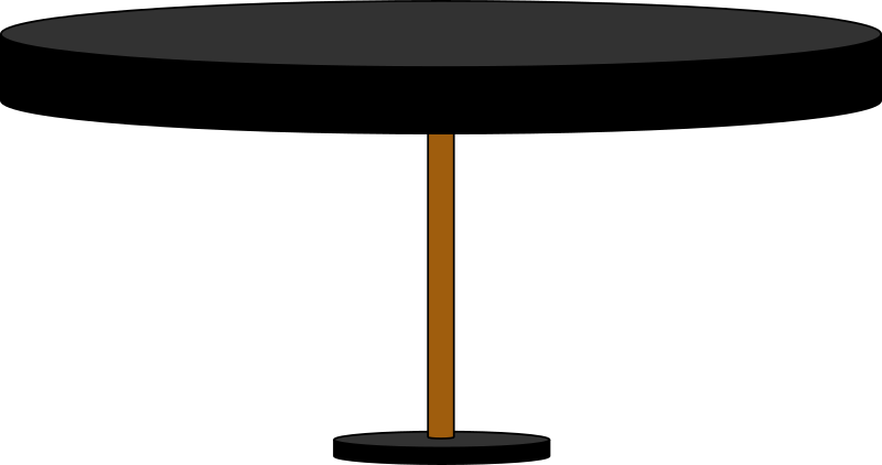 Clipart Black Round Table Clipart Black Round Table