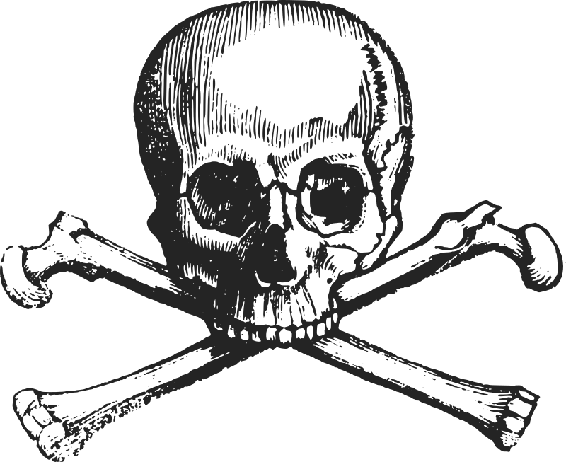 skull vector toxic Skull and Cross Bones Clipart