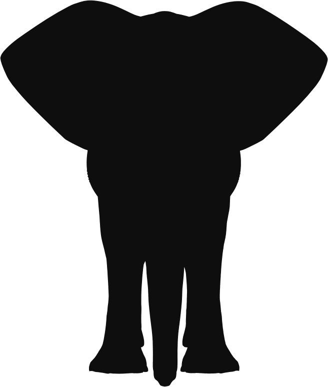 elephant clipart silhouette - photo #49