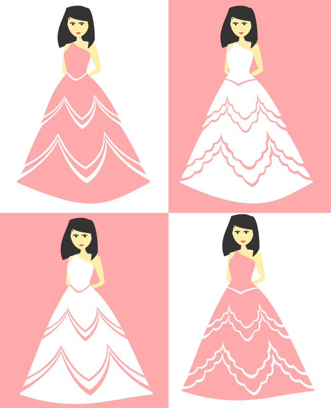 Desain Dress Vector | clipart party dress and wedding gown Desain Dress Vector | clipart party dress and wedding gown