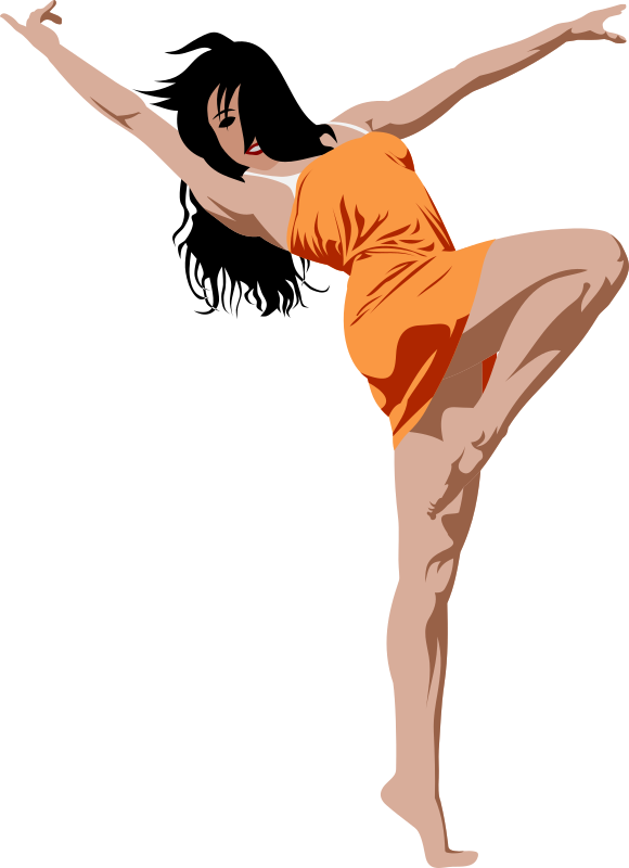 clipart of girl dancing - photo #35