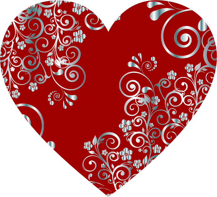 free heart flourish clipart - photo #27