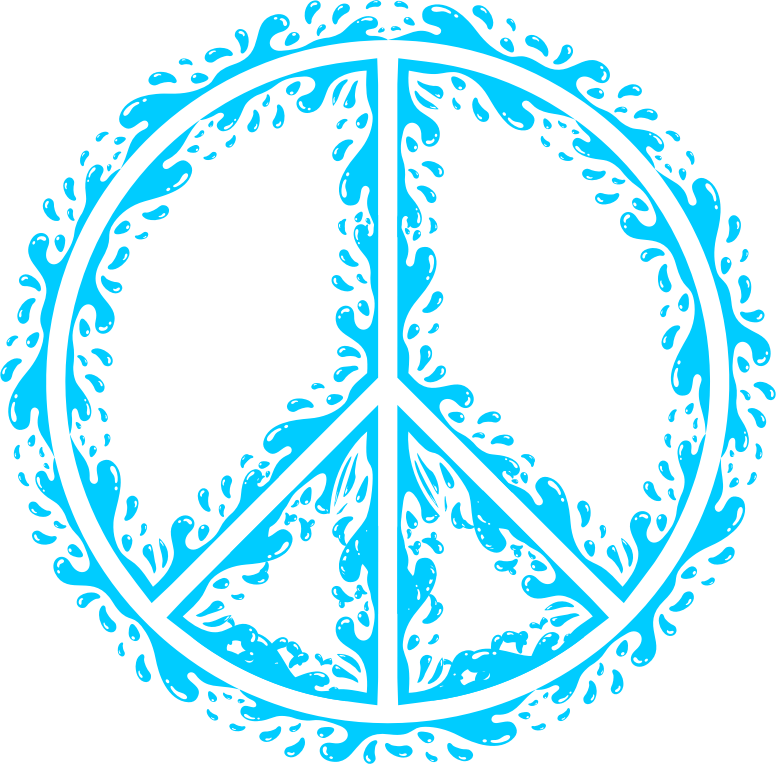 at peace symbol of Sign Aqua Peace Clipart at peace symbol of Sign Aqua Peace Clipart