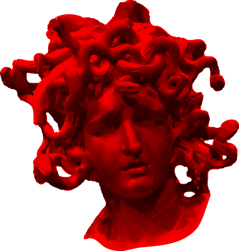 Clipart  Red Medusa