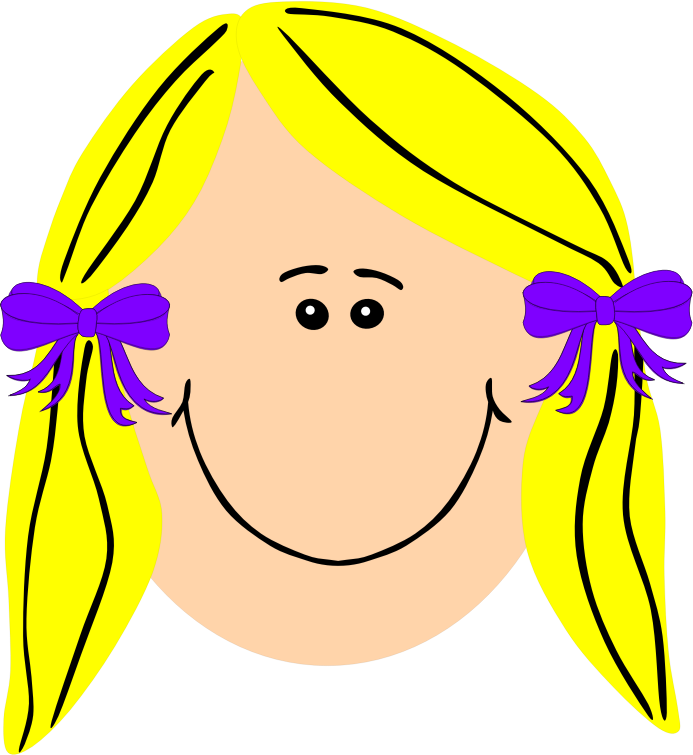 blonde girl clipart - photo #23