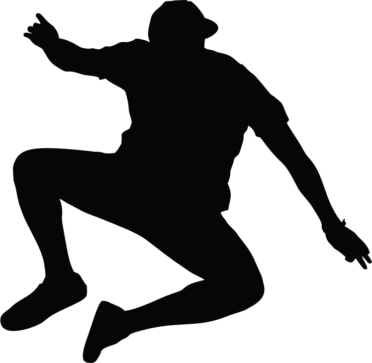 free clip art jumping silhouette - photo #12