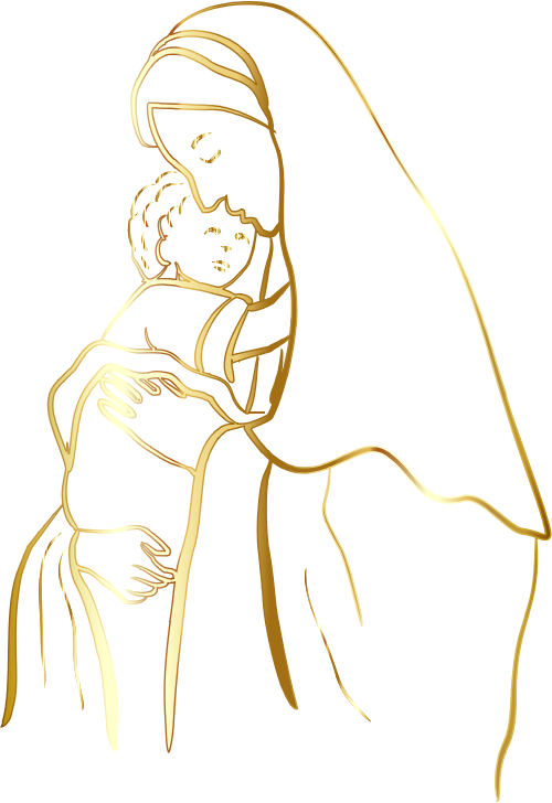 mary and baby jesus clipart - photo #4