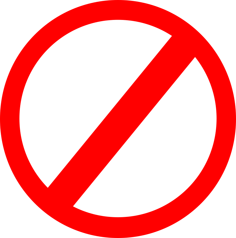 Clipart - No sign