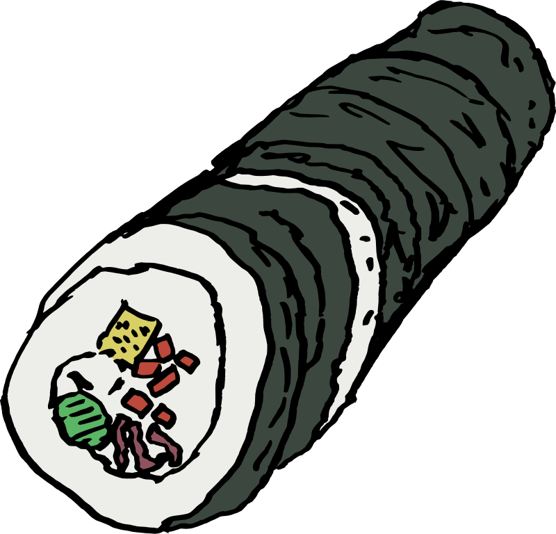 Clipart - Kimbap