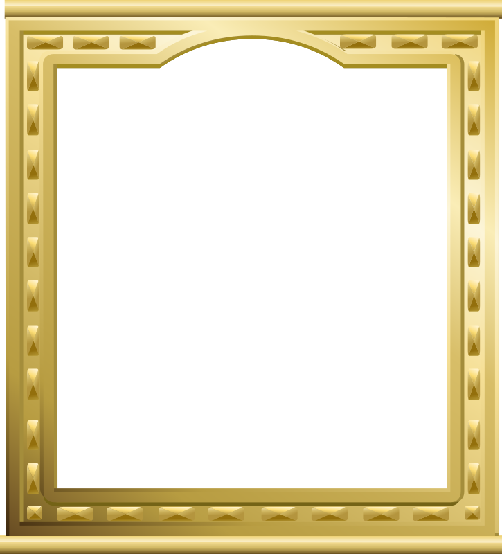 for decoration office frame Golden  Clipart