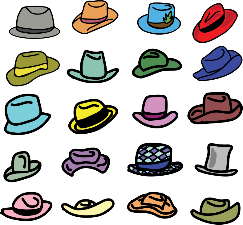 Clipart Hats collection 