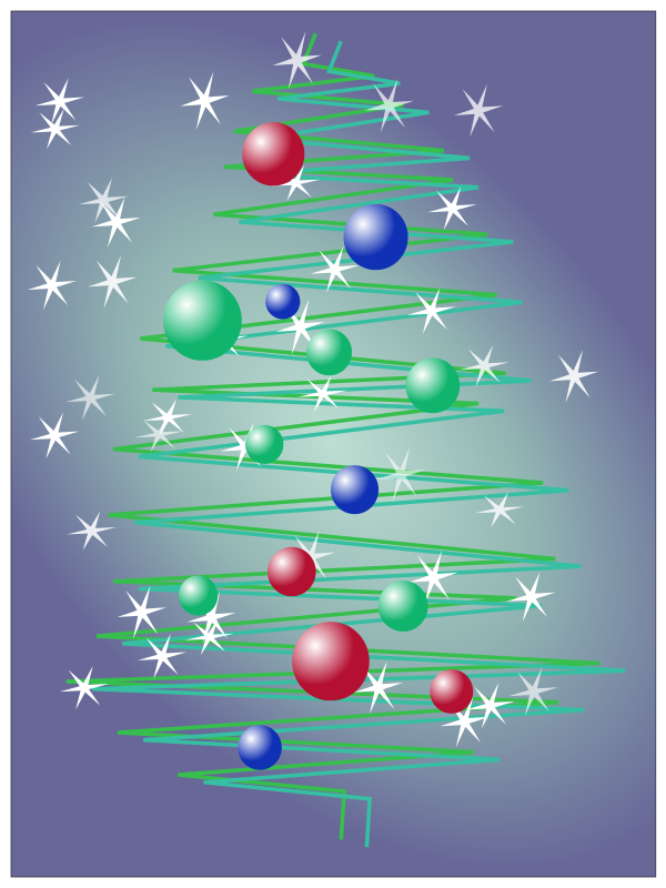 Clipart - The holiday tree