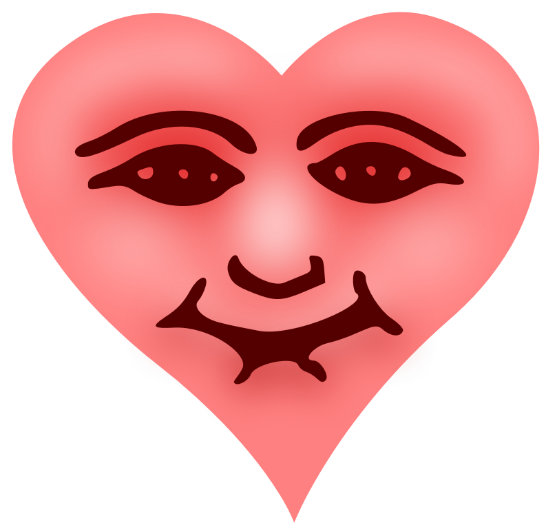 Clipart Heart face