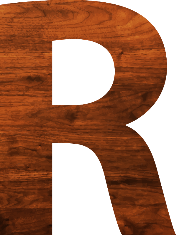 png to pdf r texture alphabet Wood Clipart   R