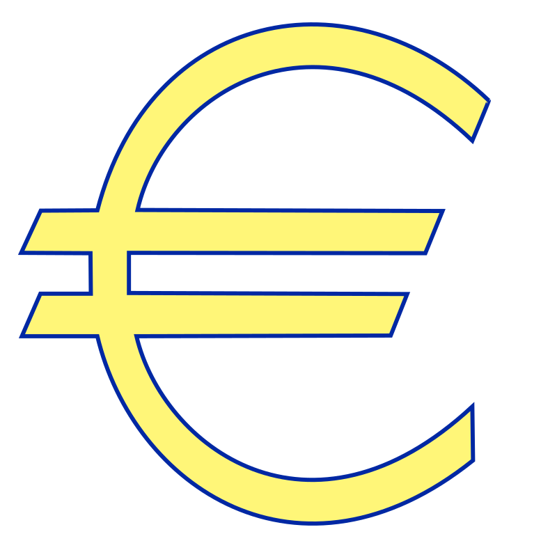 Clipart Money Euro Symbol Medium Image Png