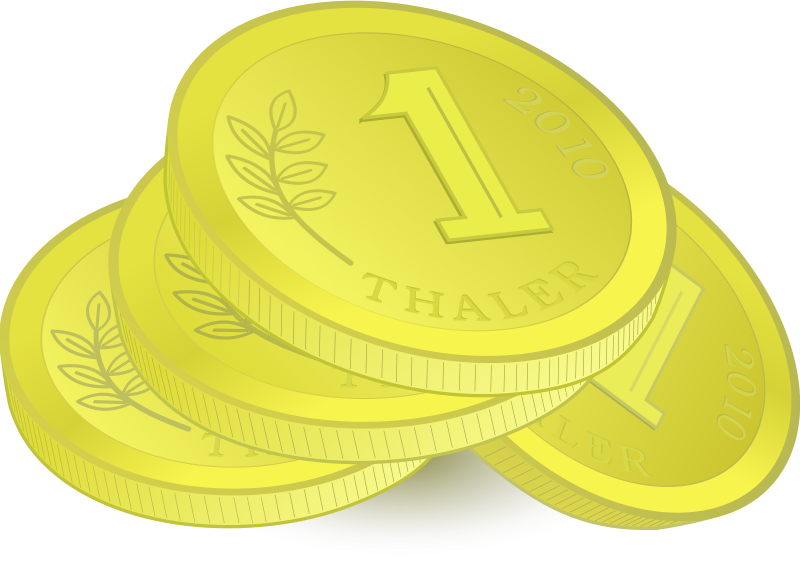 Clipart - Pile of Golden Coins