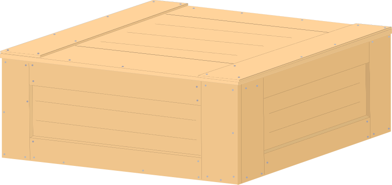 Clipart - Wood crate