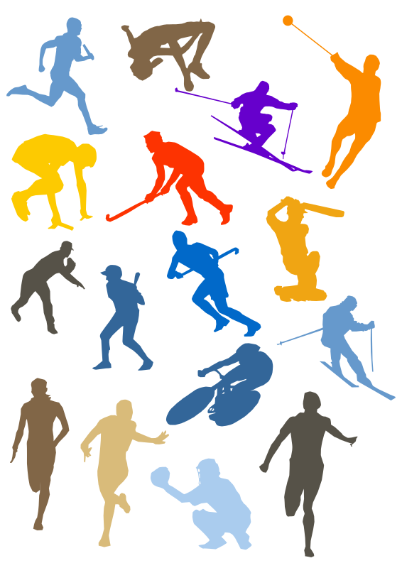 clipart sports silhouettes - photo #5