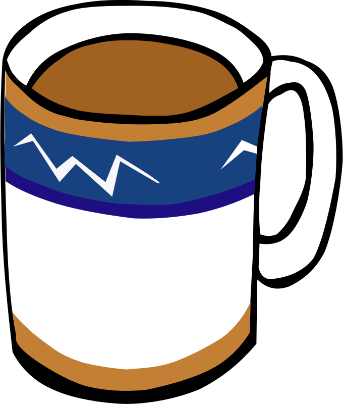 Image for coffee and book clipart