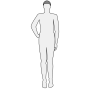 Clipart - Male body silhouette