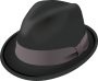 Clipart - Trilby hat