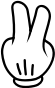 Clipart - Two finger nog