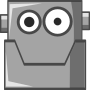 Clipart - cartoon robot