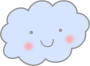 Clipart - Cute Rain Cloud