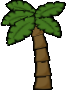 Brighter palm tree