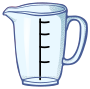 Clipart - measuring cup - lineart