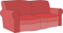 Clipart - Ñ sofa for detras