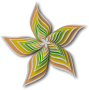 Clipart - Abstract flower 28 (colour 2)