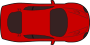 Clipart - Pink Racing Car (Top View)